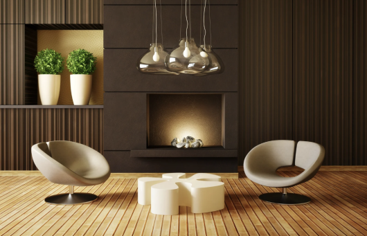 Salon ambiance hivernale