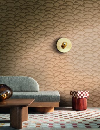 CASAMANCE Papier peint texturé effet matière beige sable motifs organiques tendance slow déco 2026